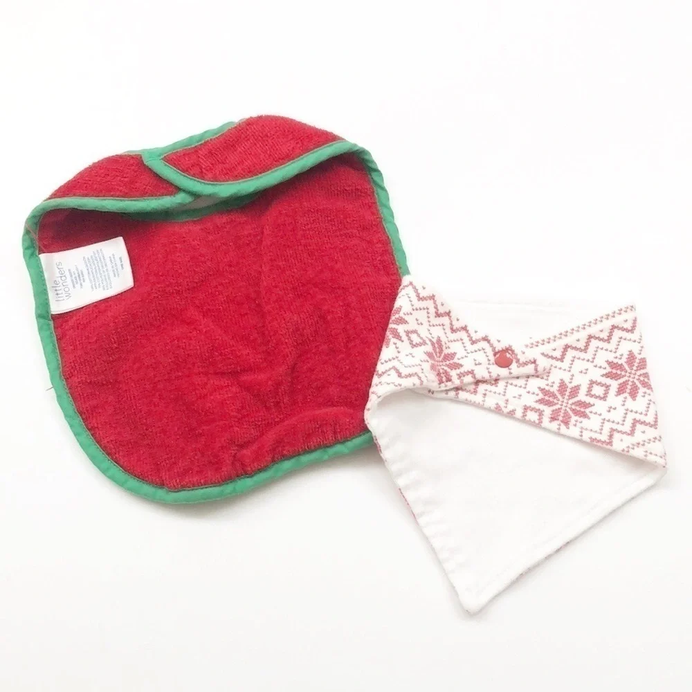 Little Wonders Baby’s First Christmas baby bib set
